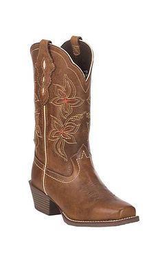 Justin Women's Original Gypsy Collection Punchy Toe Western Boot | Cavender's Womens Square Toe Boots, Everyday Boots, Colorful Patterns, Leather Cowboy Boots, Western Boot