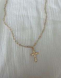 17" Cross pendant measures 1.25 inches Dainty Crucifix Clavicle Chain Jewelry, Spiritual Clavicle Chain Cross Pendant Necklace, Cross Pendant Chain Necklace, Spiritual Necklace With Delicate Cross Pendant Chain, Spiritual Cross Pendant Necklace With Delicate Chain, Dainty Crucifix Necklace With Adjustable Chain, Adjustable Chain Cross Pendant Necklace, Spiritual Crucifix Clavicle Chain Jewelry, Delicate Chain Necklace With Cross Pendant