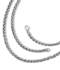 From James Avery, this chain necklace features:Sterling silverApprox. 4 mmLobster claw claspCharms sold separately and require attachmentMade in the USA. White Gold Snake Chain Jewelry With Lobster Clasp, White Gold Wheat Chain Jewelry, White Gold Link Jewelry With Wheat Chain, White Gold Chain Link Necklace With Sterling Silver Clasp, White Gold Wheat Chain Link Jewelry, White Gold Jewelry With Wheat Chain Link, Classic White Gold Jewelry With Wheat Chain, Classic White Gold Wheat Chain Necklace, Classic White Gold Necklace With Wheat Chain