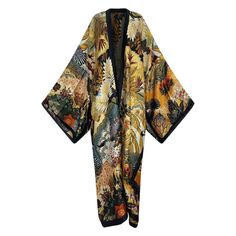 Jungle Book Kimono - Robe Kimono Hanfu Style, Unique Kimono, African Print Kimono, Moda Kimono, Mode Kimono, Fashion Forms, Fashion Unique, Floral Cardigan, Print Kimonos