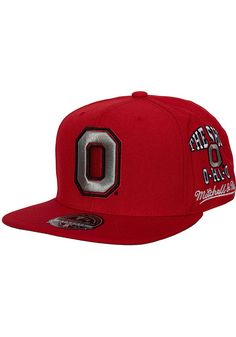 This Ohio State Buckeyes Red Fitted Hat features a front retro-inspired team logo with team patches and embroidery around the crown. You'll be ready to show your Buckeyes pride with this Cap! Go Buckeyes! Mitchell & Ness Team Origins Fitted Hat, Front embroidered team logo, Team embroidery on each side, Back team name, Retro-inspired logos and patches, Polyester, Wipe clean with cloth or cleaning kit, 4 Classic Red Snapback Hat For Sports, Red Sporty Fitted Hat For Fans, Classic Red Baseball Cap For Sports Events, Red Sports Flat Cap, Red Flat Cap For Sports, Collegiate Snapback Hat With Curved Brim And Letter Patch, Collegiate Snapback Hat With Letter Patch And Curved Brim, Red Snapback Hat With Logo Patch And Curved Brim, Red Snapback Flat Cap For Sports