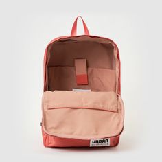 The Poppy Backpack by Urban Originals is a stylishly simple backpack designed with everyday use in mind. It is crafted from recycled nylon, combining sustainability with practicality. Recycled Polyester Everyday Backpack, Everyday Recycled Polyester Standard Backpack, Everyday Nylon Softback Backpack, Recycled Polyester Standard Backpack For Daily Use, Daily Use Backpack In Recycled Polyester, Casual Recycled Polyester Backpack For Daily Use, Everyday Pink Nylon Backpack, Urban Nylon Backpack For Daily Use, Backpack Product Photography