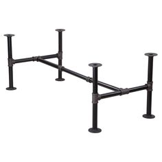 PRICES MAY VARY. INDUSTRIAL-STYLE PIPES - Add a modern look to your home or office with our table leg set. The iron-cast finish pipes elevate the aesthetics of your furniture with its edgy, contemporary vibe. DIY YOUR DESK - Unleash your inventive inner craftsman! These pipe supports can be used to build a wide range of furniture, such as a coffee table or an office desk (wood planks not included). SETUP IS A BREEZE - Don’t worry if you’re new to setting up your own furniture. Our pipe table leg Nightstand Aesthetic, Industrial Pipe Table, Pipe Leg Table, Diy Open Shelving, Iron Table Legs, Pipe Table, Long Pipe, Contemporary End Tables, Mid Century Modern Aesthetic