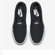 Nib Nike Toki Slip On Canvas Sneakers. Size 6 But Runs A Bit Large. Would Fit 6 1/2 Best I Believe. Black With White Stitching. I Sip Quickly And I'm Open To All Offers. Casual Black Slip-ons With Contrast Sole, Low-top Rubber Sole Slip-ons For Streetwear, Low-top Slip-ons With Rubber Sole For Streetwear, High-top Slip-ons With Vulcanized Sole For Streetwear, Nike Sporty Slip-on Sneakers With Rubber Sole, High-top Slip-ons For Streetwear, Streetwear Sneakers With Contrast Sole And Slip-on Design, Sporty Slip-ons With Rubber Sole For Streetwear, Nike Slip-on Sneakers For Streetwear