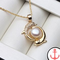 |200000226:29#white pearl pendants Elegant Necklaces Classy, Black Pearl Pendant, Necklace With Pearl, Ocean Inspired Jewelry, Dolphin Necklace, Bracelet Viking, Sea Inspired, Pendant For Women, Inspired Jewelry