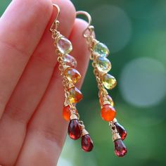 Orange Dangle Earrings Rainbow Earrings Drop Colorful Earrings Citrine Earrings Carnelian Earrings Orange Gemstone Earrings Garnet Earrings (30155 - 5) Orange Gemstone Dangle Jewelry, Vibrant Rainbow Dangle Earrings, Red Dangle Jewelry With Gemstone Accents, Red Drop Gemstone Jewelry, Red Gemstone Drop Jewelry, Vibrant Rainbow Drop Earrings, Orange Dangle Earrings With Natural Stones, Vibrant Dangle Earrings With Ear Wire, Orange Gemstone Dangle Earrings