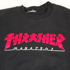 Thrasher Skateboarding Magazine Godzilla Font Black Sweatshirt sz M. Good condition. Band Logo Crew Neck Sweatshirt For Streetwear, Streetwear Crew Neck Sweatshirt With Band Logo, Casual Band Logo Sweatshirt For Streetwear, Band Merch Logo Print Sweatshirt For Streetwear, Black Casual Sweatshirt With Band Logo, Black Logo Print Top For Skateboarding, Black Tops With Logo Print For Skateboarding, Short Sleeve Sweatshirt With Logo For Streetwear, Black Band Logo Sweatshirt For Streetwear