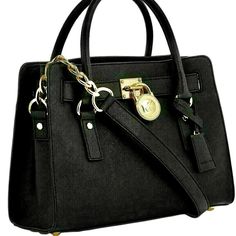 Classic Purse. A Must For Every Closet. Black Top Handle Satchel With Lock, Formal Leather Satchel With Lock, Michael Kors Classic Office Satchel, Classic Michael Kors Satchel For Office, Classic Michael Kors Office Bags, Black Office Satchel With Lock, Black Formal Bags With Lock, Black Formal Bag With Lock, Formal Satchel With Lock