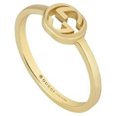 Gucci Interlocking G 18ct Yellow Gold Ring YBC679115001 The Interlocking G, an archival emblem dating back to the '60s appears as a subtle design detail on this 18k yellow gold ring. House symbols are reimagined throughout Gucci Aria in celebration of both the past and present. Width: 6.4mm. This item will arrive beautifully packaged in a unique Gucci presentation box. Designer Gold Jewelry With Logo, Classic Gold Jewelry With Logo, Designer Polished Gold Rings, Designer Gold Ring With Polished Finish, Designer Gold Rings With Polished Finish, Designer Gucci Rings With Polished Finish, Gucci Fine Jewelry Rings For Formal Occasions, Classic Yellow Gold Jewelry With Logo, Gucci Formal Fine Jewelry Rings