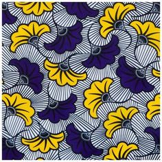 an abstract pattern with yellow and blue flowers on a purple background framed print by panoramic images