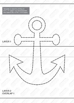 an anchor is shown with the text layer 1 and layer 2 below it, in black ink