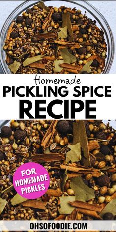 homemade pickling spice recipe for homemade pickles