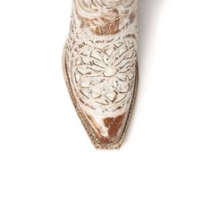 A soft brown tone with a frost finish and cream shimmer inlay work perfectly with any color and every outfit in your closet. Whether it's a casual outing in shorts or jeans, or a special dress-up event, this true fashion boot puts your look over the top and will make you the envy of everyone. // Bridal Cowboy Boots, Brown Boots Fashion, Western Shoes, Special Dress, Wedding Boots, Brown Tone, Boot Jewelry, Western Boots Women, Special Dresses