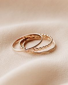 Gold Filled Stacking Rings Set ... Dainty Stacking Rings, Gold Rings Dainty, Gold Minimalist Rings, Small Rings Simple, Gold Ring Ideas, Cute Gold Rings, Rings Simple Everyday, Simple Gold Rings, Minimalist Accessories Jewellery