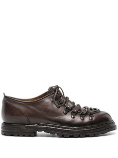 Find OFFICINE CREATIVE Artik Leather Derby Shoes on Editorialist. cedar brown calf leather smooth grain D-ring findings tonal stitching pull-tab at the heel round toe front lace-up fastening branded insole chunky rubber lug sole Mens Leather Shoes, Winter Shoes Men, Kicks Shoes, Officine Creative, Mens Boots Fashion, Leather Shoes Men, Derby Shoes, Winter Shoes, Mens Fashion Shoes