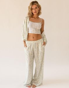 Breathable Long Pajama And Lounge Pants Made To Pair Perfectly With Our Olivia Top Or With A Matching Bikini. Designed In Our Soft Rayon Fabric.100% Rayonmade In Vietnamelastic Waist With Drawstringwide Legloose Fit | Dippin' Daisy's Dolce Notte Lounge Pants Trendy Pajama Pants, Dippin Daisys, Trendy Pajamas, Overalls Boys, Chino Pants Women, Lounge Outfits, Wwe T Shirts, Girls Graphic Tee, 2024 Christmas