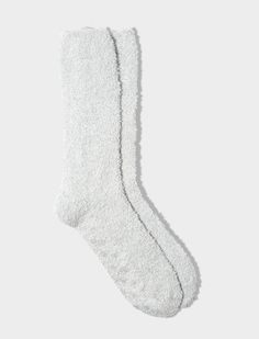 These socks will be your new winter go-to. Super soft and cozy on the feet! Grey Color 98% Polyester 2% Spandex Cozy Super Soft Indoor Socks, Soft Indoor Socks For Winter, Soft Snug-fit Socks For Indoor Use, Soft Snug Socks For Indoor Use, Cozy Warm Socks For Loungewear, Soft Comfortable Indoor Socks, Cozy Mid-calf Socks For Stocking Stuffers, Soft Solid Winter Socks, Winter Soft Solid Color Socks