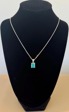 These elegant pendant necklaces each feature a rectangular-cut gemstone set in a sleek silver prong setting, suspended on a delicate silver chain which has 19.5 inches length. With a variety of gemstone colors, these necklaces offer a versatile and sophisticated look. Perfect for adding a touch of elegance to any outfit, they can be worn individually for a subtle statement or layered together for a more dramatic effect. Ideal for both casual and formal occasions, these pendants are a beautiful a Elegant Pendant, Anniversary Gift For Her, Handmade Necklace, Sterling Silver Necklace, Gemstone Colors, Handmade Necklaces, Prong Setting, Pendant Necklaces, Anniversary Gift