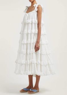 Melinda Dress, Oversized Dresses, Cotton Dresses Online, Charo Ruiz, Contemporary Dresses, Frill Dress, Dress Stores Online, White Dresses For Women, Oversized Dress