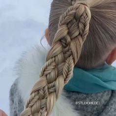 Cool Braid Tutorial, Pretty Braids For Long Hair, Hairstyles With Colored Hair Extensions, Complicated Braids, Elf Braids, Braids For White Women, Ponytail With Braid, Braids Videos, Special Hairstyles