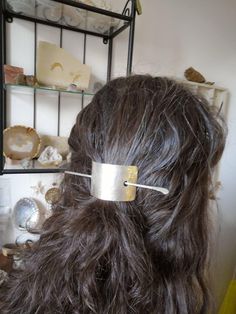 Beaten Sterling Silver Hair Cuff With Stick Celtic Hair | Etsy Metal Hair Piece, Silver Hair Piece, Sterling Silver Hair Pins, Silver Hair Cuffs, Cool Hair Pins, French Hair Accessories, Cool Hair Accessories, Hair Pins Hairstyles, 90s Hair Accessories