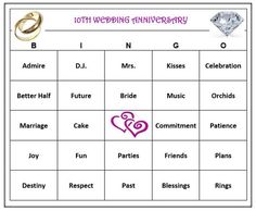 the wedding anniversary game is shown with two rings on top of each other and an engagement ring