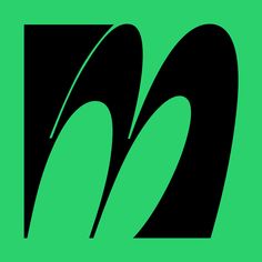 a green and black logo with the letter n