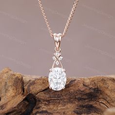 Oval cut Moissanite Pendant necklace Dainty rose gold Moissanite necklace Delicate necklace Anniversary Simulated diamond pendant Item information: Chain Length is 16-19 inches ✤ Main stone: Moissanite or Simulated diamond Size: 6*8mm Oval cut ✤ Accent stones: 0.02CT Moissanite Or Accent stones: 0.02CT Simulated diamond Metal type: 14K OR 18K yellow/rose/white gold. Please select your favorite color from the drop-down menu, when ordering. ✤Making Time All of our rings are handmade according to orders, so it usually takes 2 to 3 weeks. If you want to receive the rings at a specific time, please feel free to contact us. ✤Shipping&Rush order Rings making usually takes 2-3 weeks and 3-5 days for shipping. If you want to receive the rings at a specific time, please feel free to contact us. When Rose Gold Moissanite Round Pendant Necklace, Rose Gold Moissanite Diamond Cut Necklace, Rose Gold Solitaire Pendant Necklace For Anniversary, Rose Gold Moissanite Solitaire Necklace For Anniversary, Anniversary Rose Gold Solitaire Moissanite Necklace, Rose Gold Diamond Necklace With Oval Pendant, Rose Gold Diamond Necklace With Moissanite And Diamond Accents, Rings Making, Dainty Rose