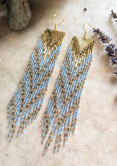 Dolly | Celeste Seed Bead Earrings | Moon & Milk Moon Milk, Blonde Jokes, Handmade Beaded Earrings, Earrings Moon, Bohemian Vibes, Handmade Earrings Beaded, Threader Earrings, Seed Bead Earrings, Fringe Earrings