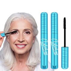 PRICES MAY VARY. BEST MASCARA FOR OLDER WOMEN - This prime lash mascara for older women 60 plus with gray hair can re-energize sparse lashes. Liquid eyelash lengthening mascara can make short, thin lashes longer, thicker, more separated, and clearer. HYPOALLERGENIC FOR SENSITIVE EYES - The natural fiber dense mascara has hypoallergenic ingredients, including Brazilian Plam Wax, Vitamin E and other plant Ingredient which allow lashes to grow over time and more caring for the delicate skin around Mascara Target, Hypoallergenic Mascara, 60 Plus, How To Grow Eyelashes, Tubing Mascara, Mascara Primer, Eyelashes Mascara, Lash Mascara, Lengthening Mascara