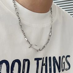 Type: AccessoriesMaterial: Titanium steelLength: 51 cm ( 20.1 inches )Extension chain:5 cm ( 2.0 inches ) Gymnastics Necklace, Celebrity Necklace, Rainbow Friend, Bamboo Necklace, Yarn Necklace, Couple Fashion, Head Necklace, Trending Necklaces, Indian Head