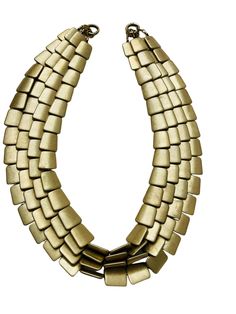 This versatile four-strand necklace can be detached and worn alone or in combination.  The beads are irregular in antique gold, and the clasp is two carabines for easy opening and closing.  The longest strand is 42 inches; combined strands weigh 32 ounces.  Wearing all four strands makes a showpiece, and wearing only one makes a unique look.  You can order one strand at no additional cost and specify the length. Gold Multi-strand Beaded Necklaces For Formal Occasions, Gold Multi-strand Beaded Necklace For Formal Occasions, Gold Multi-strand Beaded Necklaces, Formal Gold Multi-strand Beaded Necklaces, Gold Multi-strand Long Necklace, Gold Multi-strand Metal Beaded Necklaces, Unique Multi-strand Large Bead Necklaces, Unique Multi-strand Large Beads Necklace, Gold Multi-strand Beaded Necklace With Lobster Clasp