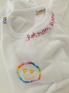 Rainbow Hot Mom Summer Sweatshirt - Etsy Long Sleeve Tops With Embroidered Logo For Spring, Spring Long Sleeve Tops With Embroidered Logo, Trendy Long Sleeve T-shirt With Embroidered Logo, Spring White Sweater With Embroidered Logo, Hoodie With Embroidered Logo For Loungewear, Loungewear Hoodie With Embroidered Logo, Casual Long Sleeve T-shirt With Embroidered Logo, Spring Crew Neck Sweater With Embroidered Logo, White Embroidered Logo Sweatshirt For Loungewear