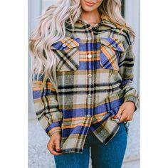 •Sweet yet rugged plaid details adorn this cozy shirt•Designed with a button front, long sleeves, large front pockets & an oversized design•Soft & warm for chilly seasons, and the plaid print is very classic and chic•So cute to bundle up in no matter if you are staying in or going out Size Chart (CM) Sizes Bust Shoulder Sleeve_Length Length Relax Relax Relax Relax S 103 55 51.5 68 M 108 56 52.5 70 L 113 57.2 53.5 72 XL 121 58.4 54.5 74 2XL 129 59.6 55.5 76 Elasticity None Size Chart (INCH) Sizes Urban Clothing, Costume National, Jumpsuit Men, Unisex Shoes, Urban Outfits, Plaid Print, Staying In, The Urban, Men's Coats And Jackets