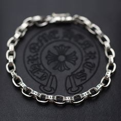 Material: Silver Inlaid material: not inlaid Quality of precious metal: Silver 925 Purity: 925 Silver Gothic Bracelet, Letters Design, Sophisticated Jewelry, Old Letters, Couples Bracelet, Modern Bracelets, Cherish Every Moment, Letter Bracelet, Silver Logo