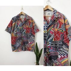 Vintage 80s Multicolor Art Shirt Hawaiian Ethnic Graphic Size:M-L armpit to armpit: back length: Good condition, see photo! Converse Chuck Taylor 70s, Chuck Taylor 70s, Multicolor Art, Ornament Pattern, Art Shirt, Art Shirts, Vintage Shirt, Patterned Shorts, Vintage Shirts