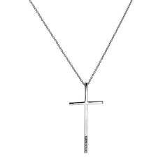 MELIGreece's stylish 14k white gold cross-pendant with six diamonds at its end, weighting 0.04 cts., accompanied by a 14k white gold chain. This white gold cross with natural diamonds is an ideal gift for an baptism: All Orthodox Christians are given a cross to wear after baptism. Babies and adults who are baptized and converted to the Orthodox Christian Church receive a blessed golden cross that is worn around their necks from the time of their Baptism until their departure from this earthly li White Gold Cross Pendant For First Communion, White Gold Cross Pendant Necklace For First Communion, Personalized White Gold Cross Pendant Necklace, Personalized White Gold Cross Necklace, Engraved White Gold Cross Necklace, White Gold Cross Pendant, Golden Cross, White Gold Chain, Gold Cross Pendant