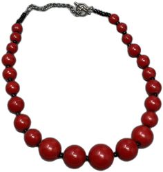 Red Polished Beads Round Jewelry, Retro Wooden Bead Jewelry, Retro Wooden Round Bead Jewelry, Red Necklace With Wooden Beads, Red Wooden Beads Round Necklace, Vintage Red 8mm Beaded Jewelry, Vintage Red Jewelry With 8mm Beads, Retro Beaded Necklaces As Gift, Retro Beaded Necklaces For Gifts