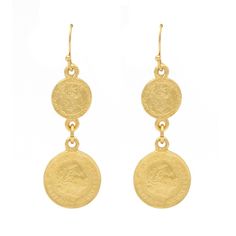 Casablanca Collection Measurements: 1.25"L x 0.5" W Metal: Brass 24 kt gold electroplated Post earrings Hand made in New York City, USA Made to order Questions? Date Questions, Fashion Silhouette, Gold Link, 24kt Gold, City Design, Casablanca, Statement Jewelry, Czech Glass, Gold Chain