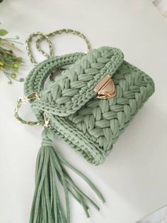 Green Shoulder Bag, Woven Purse, Knitted Bag, Handmade Crochet Bags, Purse Handmade, Bag Green, Valentines Day Gifts For Her, Crochet Accessories, Knitted Bags