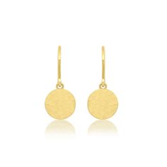 Jennifer Meyer | Hammered Mini Disc Earrings Minimalist Hammered Round Disc Earrings, Hammered Yellow Gold Circular Earrings, Minimalist Hammered Yellow Gold Earrings, Yellow Gold Hammered Circle Earrings, Hammered Yellow Gold Round Disc Earrings, Jennifer Meyer, Disc Earrings, Birthday Thank You, Day To Night