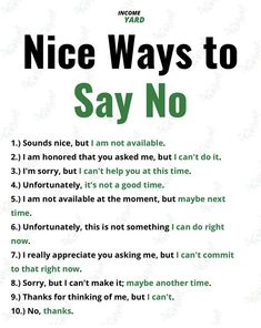 Ways To Say No, Ways To Say Said, Ielts Tips, Growth Business, Ebook Promotion, Executive Assistant