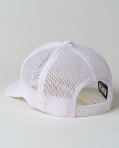 This bad boy goes with just about anything! This one's a fan favorite from the guys and the gals! It features a beautiful white 3-D stitch on our favorite white trucker. 6 Panel Unisex Mid-Profile Structured Pre-Curved Visor Adjustable Snapback Closure White Mesh Trucker Hat For Spring, White Summer Sports Trucker Hat, White Mesh Trucker Hat For Summer, White Curved Bill Trucker Hat For Baseball Season, White Mesh Trucker Hat For Sports, White Trucker Hat For Summer Streetwear, White Trucker Hat For Baseball Season, White Trucker Hat With Mesh Back And Curved Bill, White Cotton Trucker Hat With Curved Bill