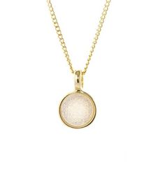 Marcia Moran Circlet LCL012c Round Druzy Necklace Natural White Druzy Druzy Necklace, Circle Shape, Gold Plated Necklace, Druzy, Wedding Jewelry, 18k Gold, Gold Necklace, Gold Plate, Fashion Jewelry