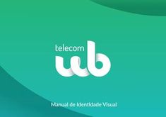 the logo for telecom ub is shown in white on a green background