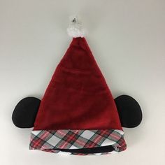 In New With Tags Condition From: Disney Parks Released In: 2021 Series: Christmas Holiday Includes: Santa Hat With Mickey Ears Age: 3+ Approx Size: One Size - Adjustable Thanks For Looking Please Email With Any Questions!! Mickey Ears With Santa Hat, Mickey Mouse Ears Hat, Disney 50th Anniversary, Christmas Beanie, Disney Hats, Red White Christmas, Christmas Plaid, Mickey Mouse Ears, Toddler Hat