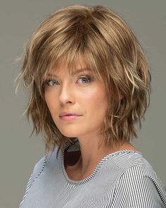 Messy Look, Wig Outlet, Best Wig Outlet, Short Shag Hairstyles, Choppy Layers, Choppy Bob Hairstyles, Choppy Hair, Bob Hairstyles For Fine Hair, Hair Medium