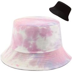 New Product Polyester,Cotton Hand Wash Only Material: Made Of Cotton And Polyester, Comfortable And Breathable For All-Day Wear Size: Hat Circumference 22.8" / 58cm, One Size Fits Most Reversible Design: This Bucket Hat Is Reversible, Pattern On One Side,Another Is Plain Color, Double Side Is Wearable Which Means You Will Have Two Types Of Hat At The Same Time Occasion: Lightweight And Foldable For Easy Storage,Summer Outdoor Sun Protective, Perfect For Cruise/Travel/Fishing/Hiking/Beach/Park/Po Pink Casual Bucket Hat For Beach Season, Casual Pink Bucket Hat For Beach Season, Summer Tie-dye Adjustable Hat, Adjustable Tie Dye Summer Hat, Adjustable Tie Dye Hats For Summer, Purple Summer Hat For Beach, Summer Tie-dye Hat With Curved Brim, Purple Summer Hat For Vacation, Purple Sun Hat For Summer Beach