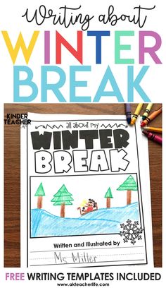 the winter break is an engaging activity for kids to learn how to write and draw