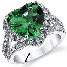 Enjoy the look of expensive jewelry with this Sterling Silver Emerald Ring without breaking the bank. Prices are always factory direct. Style SR11070 Jewelry Questions, Silver Emerald Ring, Sterling Silver Engagement Rings, Expensive Jewelry, Silver Engagement Rings, Emerald Gemstone, Sterling Silver Heart, Emerald Ring, Jewelry Gift Box